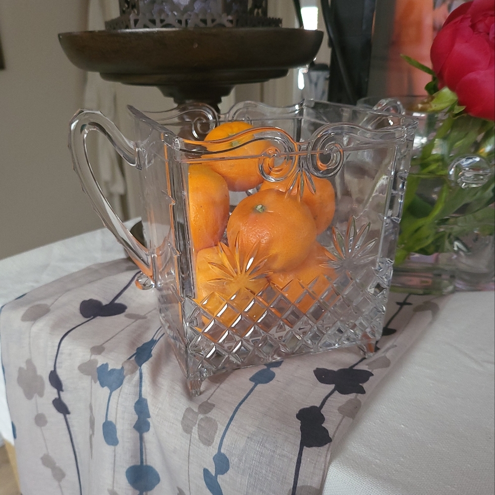Antique American Cut Glass Container *NO Lid